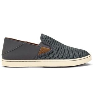 OluKai Pehuea Womens 6 Pavement Gray Breathable Slip-On Shoes Easy On Off Design